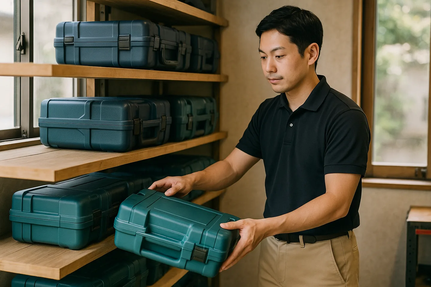 工具の査定の様子